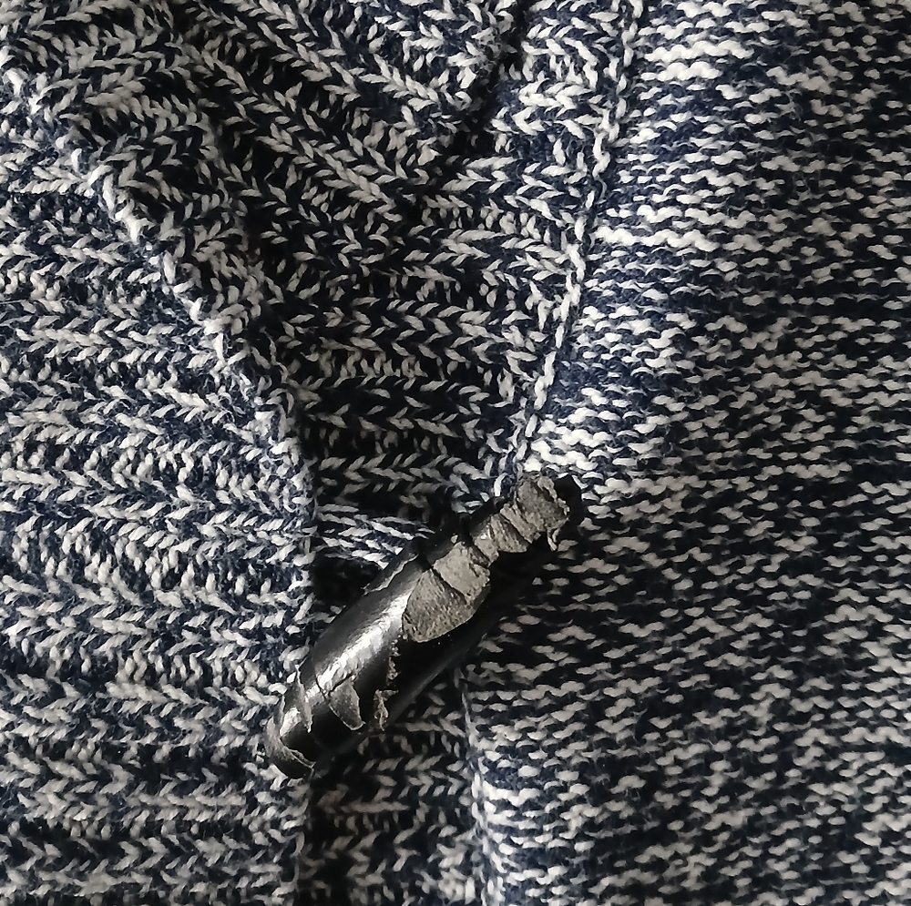 Chaps Dark Blue and White Vest, size large - Picture 3 of 5
